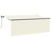 vidaXL Markiza zwijana Kremowy 350 x 200 cm Poliester i aluminium