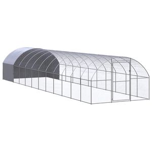 vidaXL Klatka zewnętrzna dla kurcząt, 3x12x2 m, stal galwanizowana