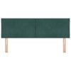 vidaXL Zagł&oacute;wek Z zagł&oacute;wkiem Ciemnozielony 144 cm Aksamit