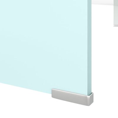 vidaXL Podstawka pod monitor / TV, zielone szkło, 110x30x13 cm