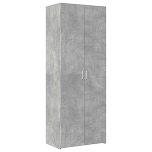 vidaXL Wysoka szafka, szarość betonu, 70x42,5x185 cm