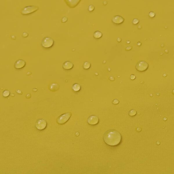 vidaXL Wodoodporny długi komplet przeciwdeszczowy z kapturem żółty M