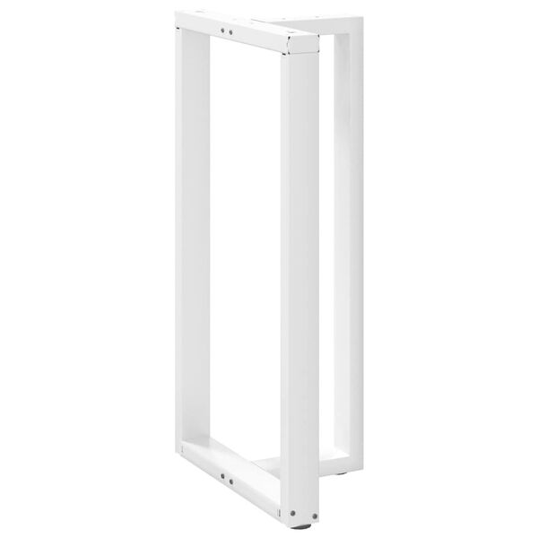 vidaXL Nogi do stołu barowego w kształcie litery T 2 szt. Białe 60x35x(110-111) cm Stal