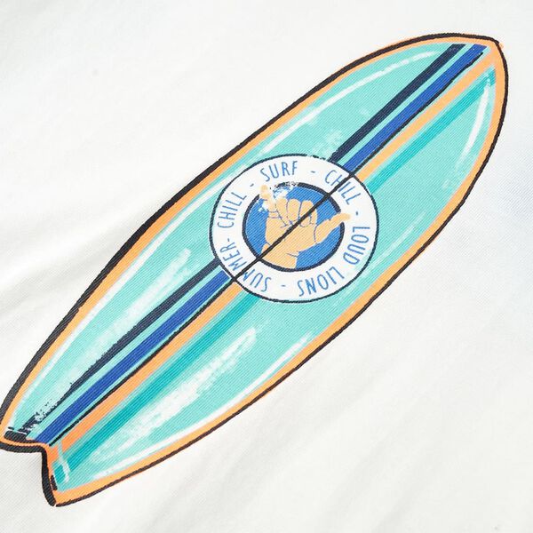 Koszulka dziecięca z krótkimi rękawami, ecru, 92