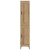 vidaXL Highboard Dąb rzemieślniczy 34,5 x 34 x 180 cm