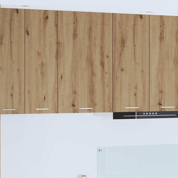 vidaXL Szafka wisząca Dąb rzemieślniczy i biały 50 x 31 x 80 cm