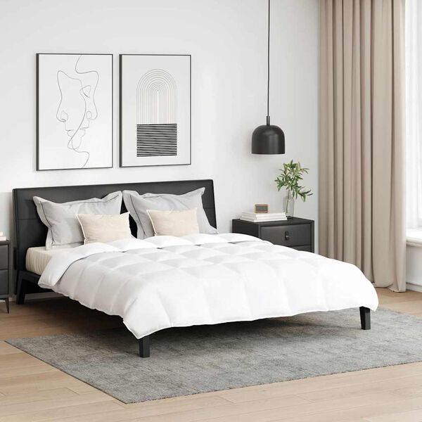 vidaXL Zestaw kołder z poduszką 3 pcs Biały Pi&oacute;ra down