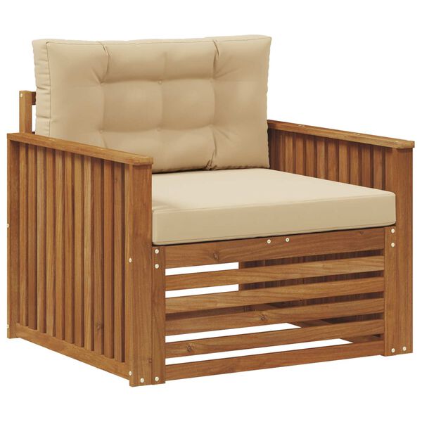 vidaXL Zestaw sof na zewnątrz Lite drewno akacjowe i poliester