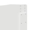 vidaXL Zagł&oacute;wek Błyszcząca biel 200 cm Materiał drewnopochodny