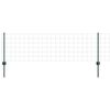 vidaXL Ogrodzenie z słupkiem Zielony 0,6 x 25 m Stal i PVC
