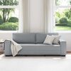vidaXL Sofa 3-osobowa, jasnoszara, 180 cm, tapicerowana tkaniną
