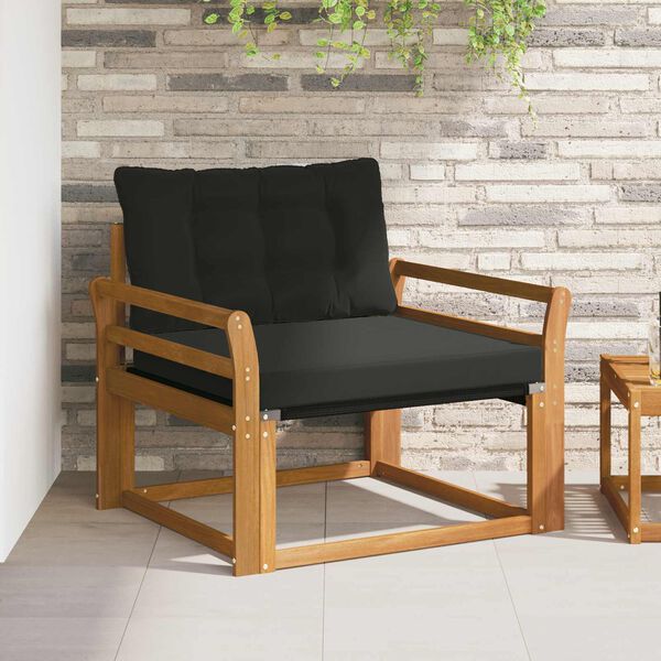 vidaXL Zestaw sof na zewnątrz Drewno akacji i tekstylen Naturalny