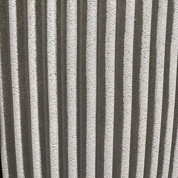 Capi Elegancka donica Groove, 34x46 cm, kolor kość słoniowa