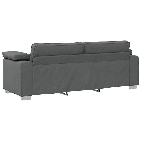 vidaXL Sofa Ciemnoszary 219 x 77 x 82 cm tkanina
