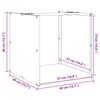 vidaXL Stojak na drewno opałowe 40x40x40 cm Stal nierdzewna