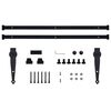 vidaXL System do drzwi przesuwnych do mebli, stal węglowa, 183 cm