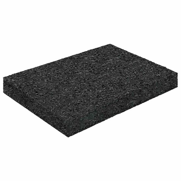 vidaXL Pad Patio z Granulatem Gumowym Czarny 6 x 9 x 1 cm Guma