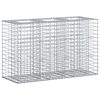 vidaXL Podniesione ł&oacute;żko gabionowe 130 x 50 x 80 cm Stal ocynkowana