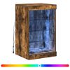 vidaXL Szafka z oświetleniem LED, przydymiony dąb, 41x37x67 cm