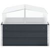 vidaXL Donica Antracyt 100 x 100 x 77 cm Stal Galwanizowana