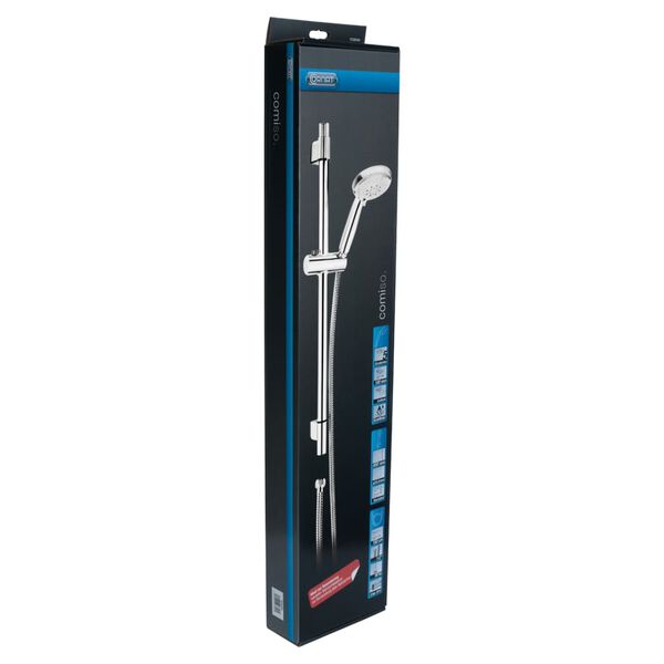 CORNAT Zestaw prysznicowy z drążkiem COMISO, chrom