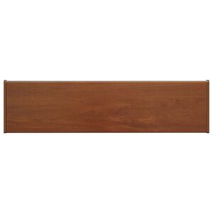 vidaXL Parapet okienny Brązowe drewno 60 x 20 x 4,5 cm PVC