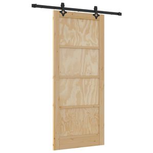 vidaXL Drzwi przesuwne ORKDAL 86 x 198,5 cm Lite drewno sosnowe