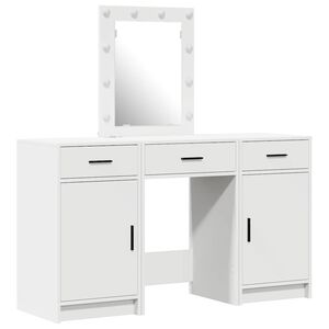 vidaXL Toaletka Biały 50 x 41 x 135 cm Drewno inżynieryjne
