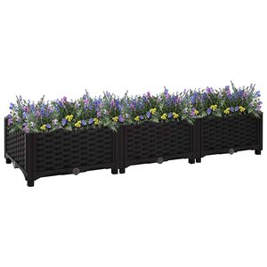 vidaXL Donica do podniesionej rabaty, 120x40x23 cm, polipropylen