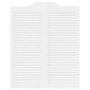 vidaXL Drzwi wahadłowe żaluzjowe 1 para białe 100x80 cm