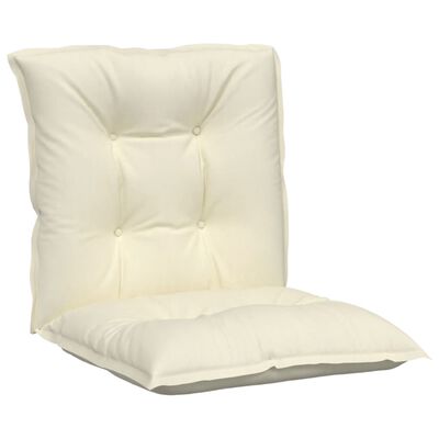 vidaXL Poduszki na krzesła ogrodowe, 6 szt., kremowe 100x50x7 cm