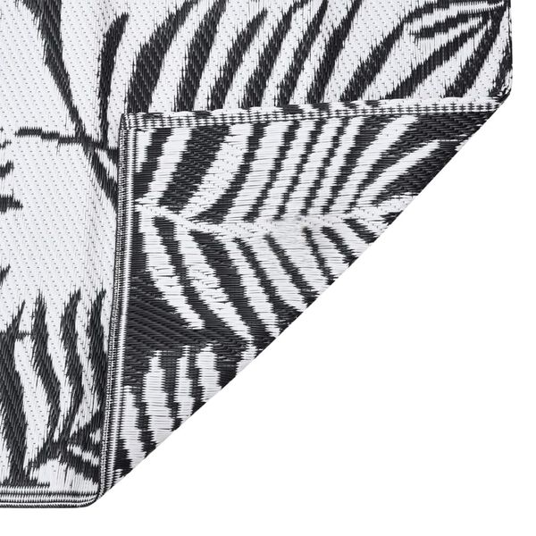 vidaXL Dywan zewnętrzny, ARAKIL czarny, 80 x 250 cm, PP