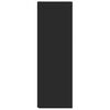 vidaXL Szafka narożna, czarna, 33x33x100 cm, materiał drewnopochodny