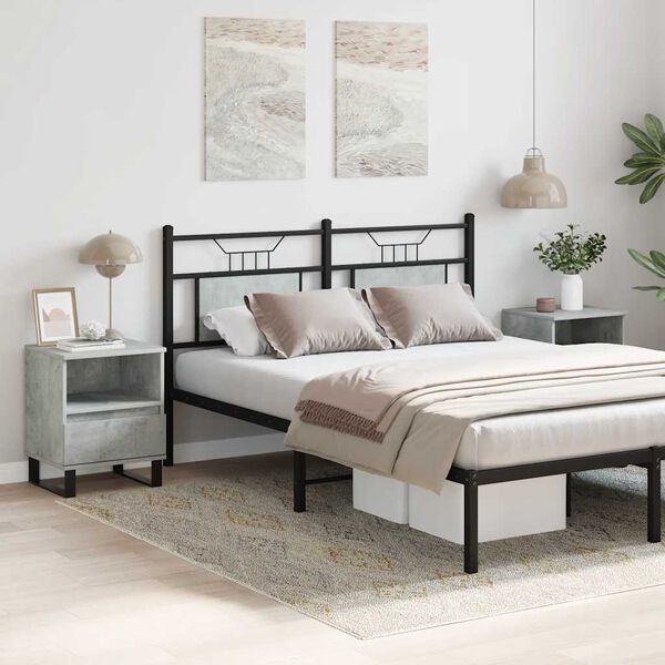 vidaXL Szafki nocne, 2 szt., szarość betonu, 40x35x50 cm