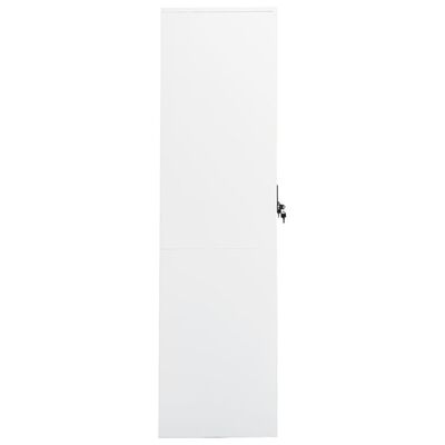 vidaXL Szafa, biała, 80x50x180 cm, stalowa