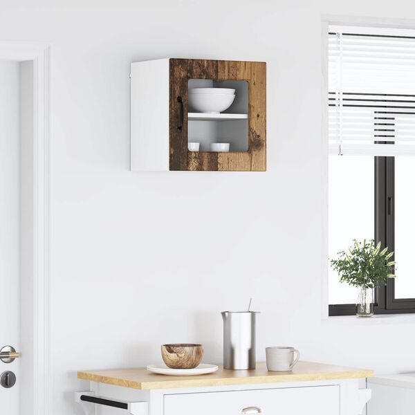 vidaXL Szafka kuchenna z p&oacute;łką z drzwiami Stare drewno 40 x 31 x 40 cm