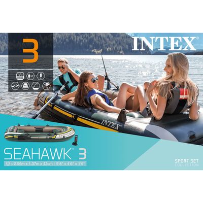 Intex Dmuchany ponton Seahawk 3, 295x137x43 cm, 68380NP