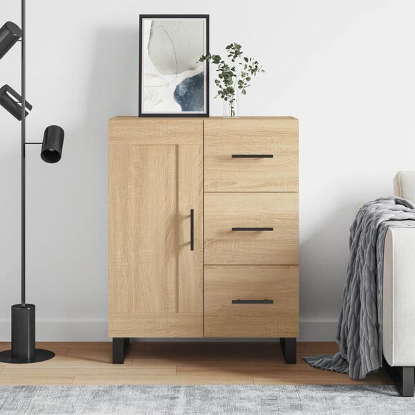 vidaXL Szafka, dąb sonoma, 69,5x34x90 cm, materiał drewnopochodny