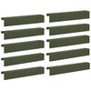 vidaXL Profil nakładkowy ogrodowy 10 szt. 100 x 15 x 15 cm Stal