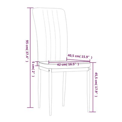 vidaXL krzesła stołowe, 2 szt., ciemnoszare, aksamitne