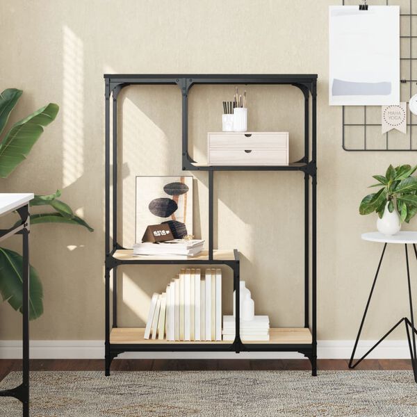 vidaXL Regał na książki, dąb sonoma, 81x36x115 cm