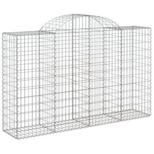 vidaXL Łukowaty kosz gabionowy 200x50x120/140 cm, galwanizowane żelazo