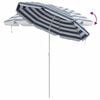 vidaXL Parasol plażowy Niebieski i biały 206 x 206 x 212 cm