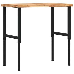 vidaXL Stolik roboczy, 100x60x(73-99,5) cm, prostokątny, akacjowy
