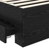 vidaXL Ramka ł&oacute;żka Czarny Dąb 100 x 200 cm Materiał drewnopochodny