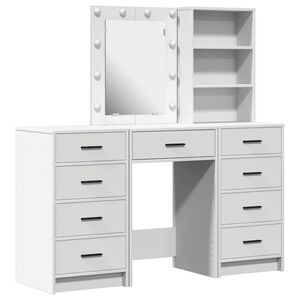 vidaXL Toaletka 3 szt. Biały 40 x 41 x 135 cm Drewno inżynieryjne