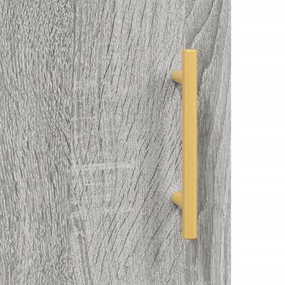 vidaXL Biurko, szary dąb sonoma, 140x50x75 cm, materiał drewnopochodny