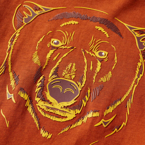 Koszulka dziecięca z długimi rękawami, rdzawa, 104