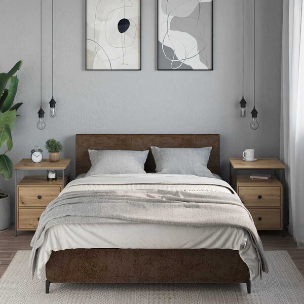 vidaXL Szafki nocne, 2 szt., dąb artisan, 44x45x60 cm