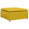 vidaXL Sofa modułowa z podn&oacute;żkiem i poduszkami Velvet Yellow